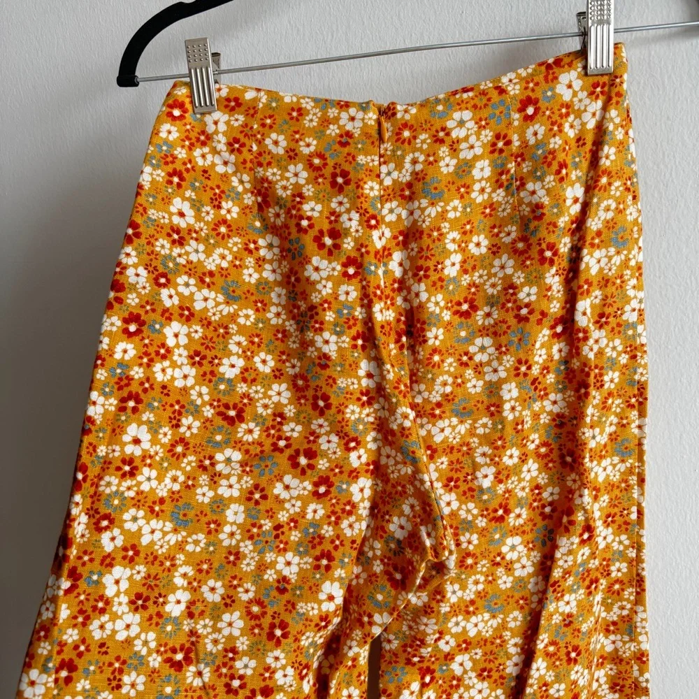Reformation Ronan Floral Linen Pants